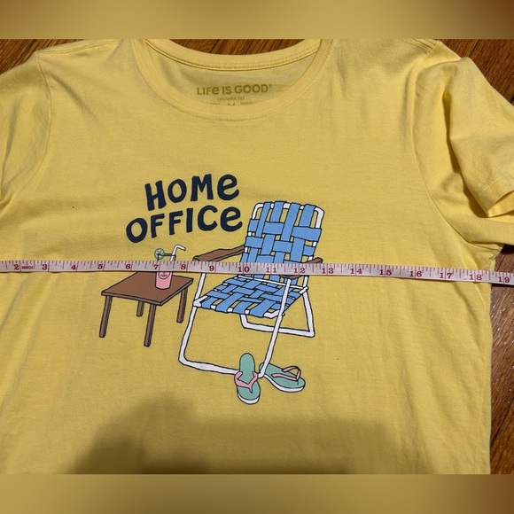 LIFE IS GOOD Home Office Lawn Chair Flip-Flops  T-Shirt Sz M - Picture 5 of 8